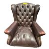 Image 1 : Vintage Purple Tufted Arm Chair