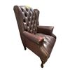 Image 2 : Vintage Purple Tufted Arm Chair