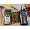 Image 2 : Assorted Electronics - Wall Stud Finder, Reusable Gripers, Ammeter, Noco X Connect 12 V Male Plug & 