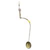Image 1 : 2 Gold Tone Floor Lamps (Highest 65in)