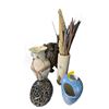 Image 1 : 5 Pce's of Home Decor - Vases, Table Lamp (Some Broken)