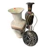 Image 2 : 5 Pce's of Home Decor - Vases, Table Lamp (Some Broken)