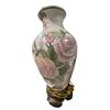Image 2 : 2 Porcelain Floral Theme Table Lamps (Highest 26x4)