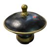 Image 3 : 2 Mushroom Top Table Lamps & Lidded Velvet Lined Centerpiece Bowl (Highest 18x11)