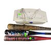 Image 2 : Group of Misc Including - Paper Shredder, Needle Point, Baseball Bats, Wall Clock, Etc.