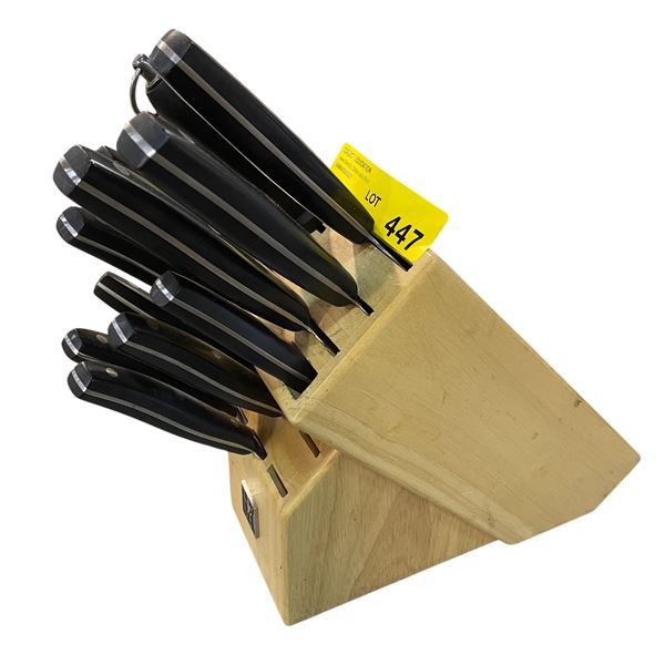 11 Piece JA Henckels Single Man Knife Set