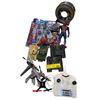 Image 1 : Assorted Toys - Helicopters, Elvis PEZ, Tanks, Mini Drone, Etc.
