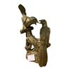 Image 2 : 2 Pce Brass Bird Statues (9x6 - 6x2)