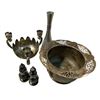 Image 3 : Assorted Home Decor - Lion Head Brass Planter, Vases, Portraits & More