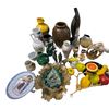 Image 1 : Assorted Home Decor - Vases, Soapstone Carving, Marbles, Pottery Art, Etc.