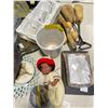 Image 4 : Assorted Collectables & Home Goods - Tea Set, Shoe Stretcher, Table Decor & Etc.