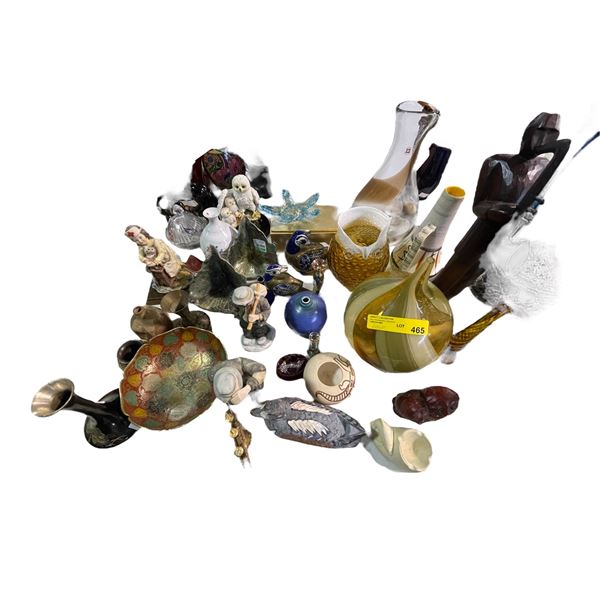 Assorted Home Goods & Collectible - Vases, Figurines, Ashtray & Etc.