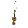 Image 3 : Pair of Amber Glass Lamps (One Floor Lamp, One Table)