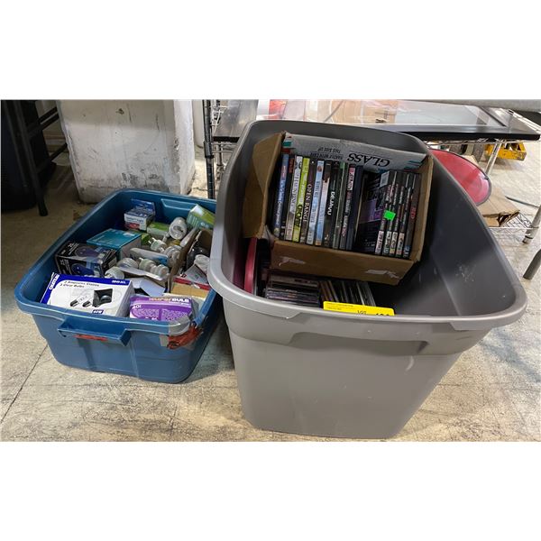 Assorted Scrapbooks, CDs, Lightbulbs, Picture Frames, Etc.