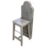 Image 2 : "Chilling Adventures of Sabrina" - BEA A AFRAID tombstone barstool - approx. 43in tall x 15in x 17in