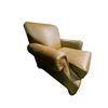 Image 2 : Brown Button Front Arm Chair w/Visible Scratches (33x36x36)