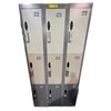 Image 1 : Rolling Double Sided Lockers (9 Per Side)(w/Unknown Combos) (73x36x30)