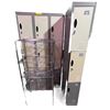 Image 1 : 1 - 9 Cubby Lockers & 1 - 3 Cubby Locker & 4 Tier Wire Shelving Unit (73x24x15)