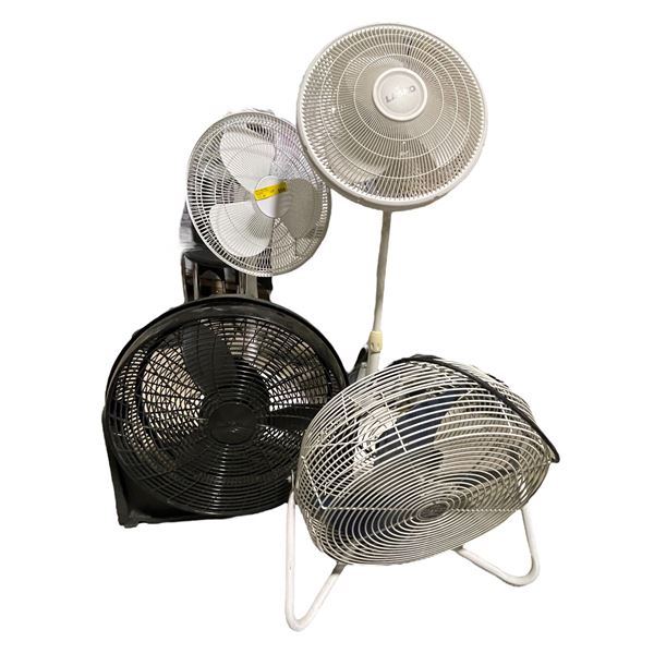 4 Floor Fans
