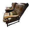 Image 3 : Pair of Matching Orange Solid Wood Lounge Chairs (33x28x25)