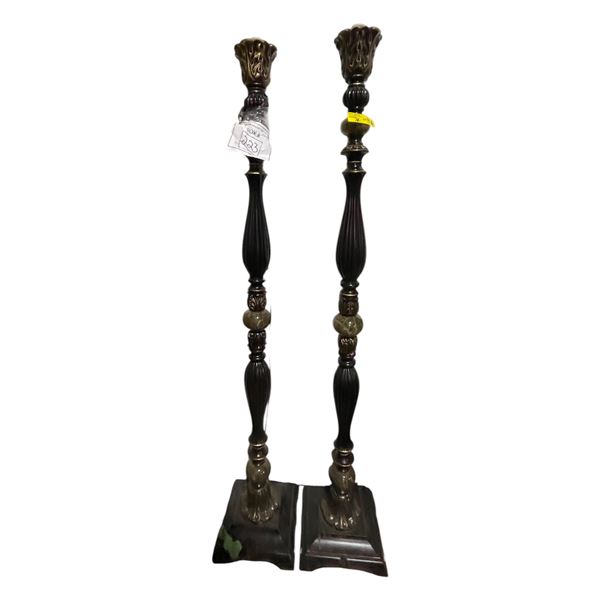 Pair of Matching Tall Standing Floor Lamps (67x12x12)
