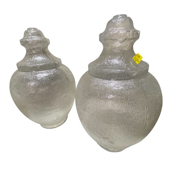 2 Plastic Acorn Shaped Light Shades (23x8)