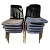 Image 1 : 18 Blue Plastic School Chairs
