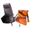 Image 2 : 2 Chairs Orange Swivel Top & Grey Swivel Top
