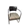 Image 1 : Art Deco Style Leather & Chrome Chair