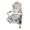 Image 2 : 4 Abstract White Arm Chairs