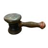 Image 1 : Vintage Cast Metal Wooden Handle Gavel