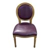 Image 2 : Set of 4 purple leather chairs