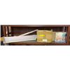 Image 1 : Blinds, Box of S Hooks, Noahs Art Book & Bath Time, & 2 Full Microfibre Sheet Sets
