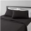 Image 1 : Amazonbasics Microfiber Sheet Set (Size Full - Colour Black)