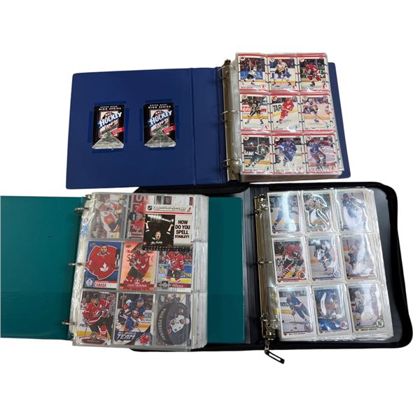 3 Folders Full of Assorted Collectable NHL Trading Cards