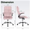 Image 4 : New in Box Kcream Pink Office Chair