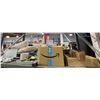 Image 1 : Shelf lot of Misc - Laptops, Square Tablet Stand, Kirkland Protein Bars (BB-July 2024), Anchor Light
