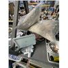 Image 2 : Shelf lot of Misc - Laptops, Square Tablet Stand, Kirkland Protein Bars (BB-July 2024), Anchor Light