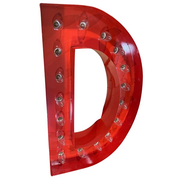 New Trek Decor 2ft Letter D Iconics Marquee Light