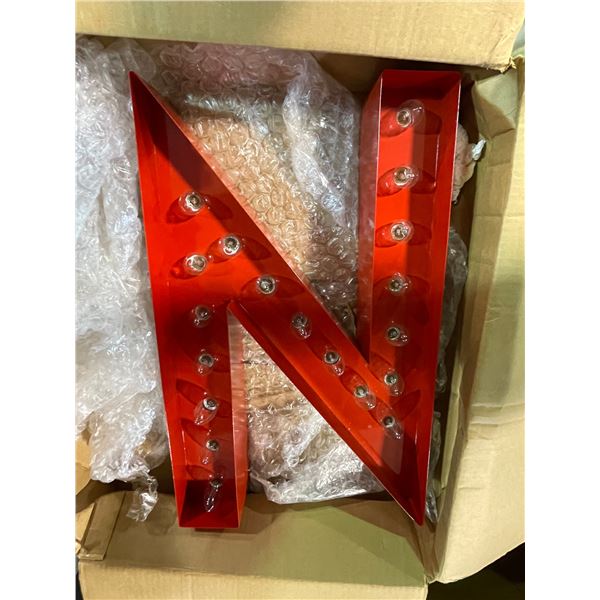 New Trek Decor 2ft Letter N Iconics Marquee Light