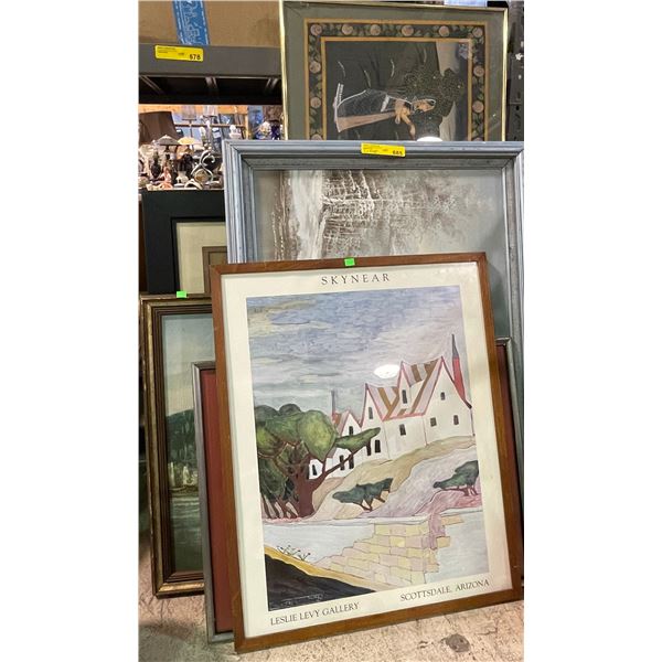 Group of Assorted Framed Prints & Originals