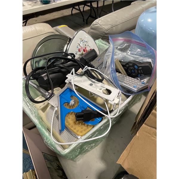 Large Group of Assorted Items - Helium Tanks (Empty), Speakers, Infusion Sets, Water Filter, Etc.