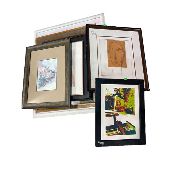 Group of Assorted Framed Prints & Originals