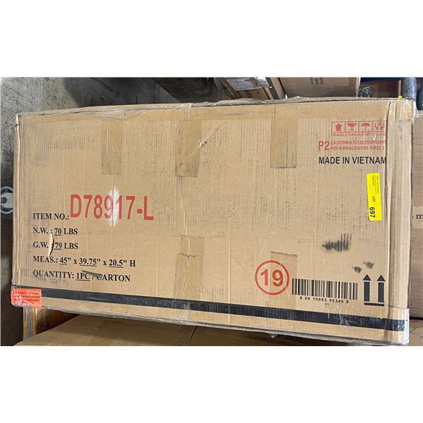 Left Arm Armless Chair New in Box