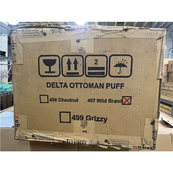 New in Box Menpora Design Delta Ottoman Puff