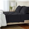 Image 1 : New in Box 4 Piece Amazonbasics Cotton Jersey Black Bed Sheet Set