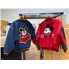 Image 2 : Vintage 2 Pce Mickey Mouse Bomber Jackets Sizes M & M