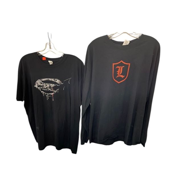 4 Pce Crew - T-Shirt Lucifer Stun Team Size XL, Batman vs Superman Visual Effects Size XXL, Series U