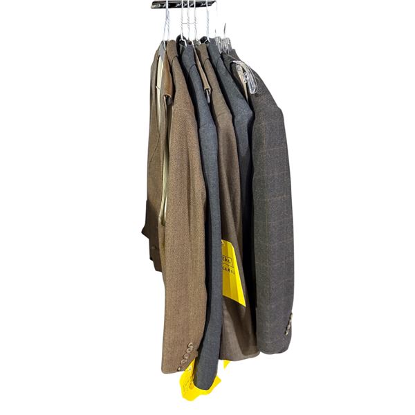 5 Assorted Blazers & 3 Dress Vests Hero Used Set Dec Clothing