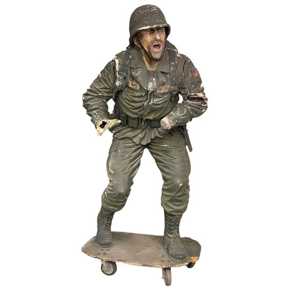 Army soldier statue - approx 6ft tall